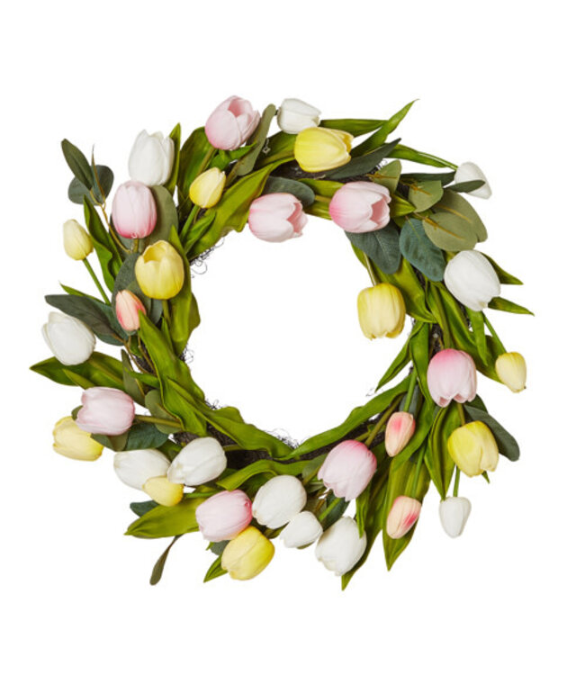 Spring Tulip Wreath