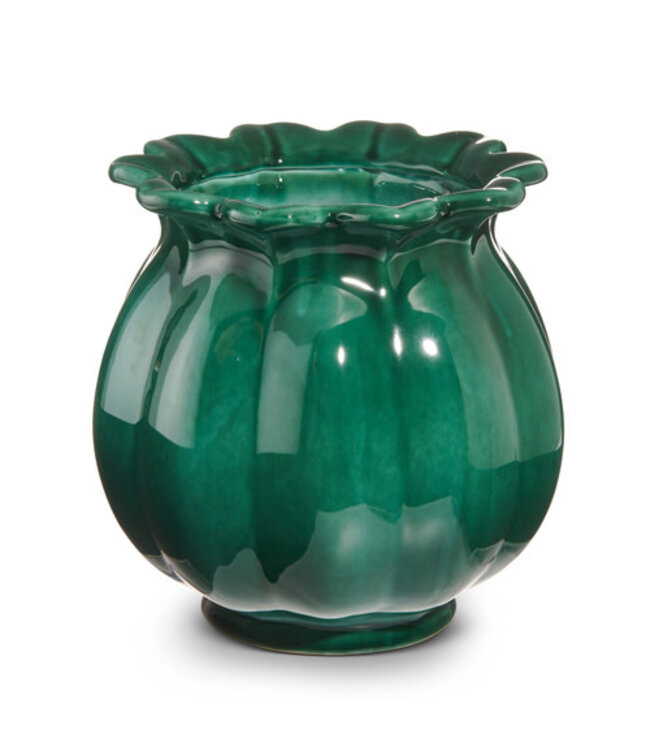 Verdigris Green Bud Large Planter