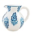 Blue Block Print Pitcher