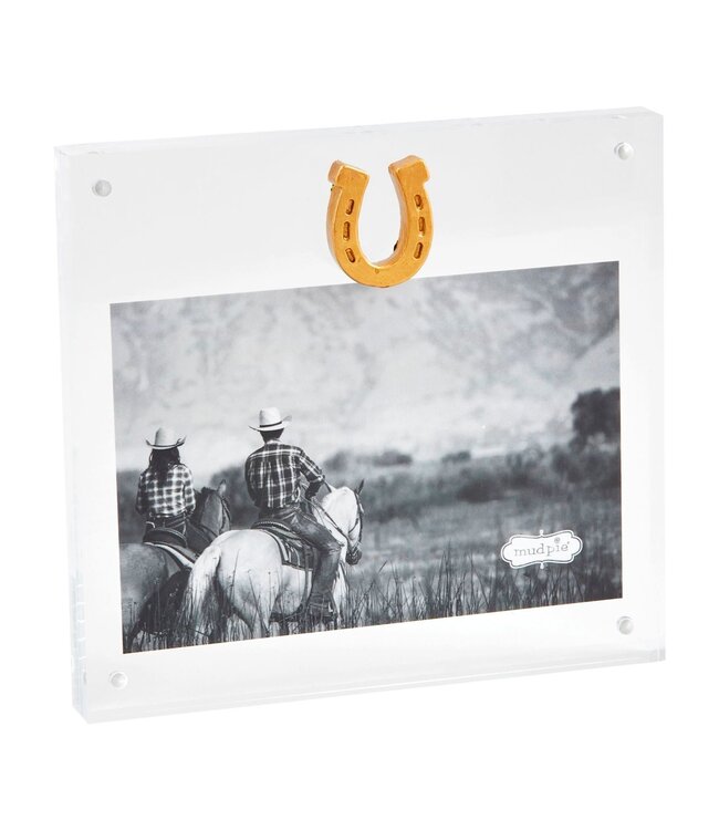 Gold Horseshoe Acrylic Frame