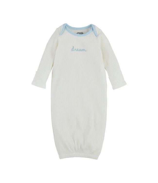Blue Dream Chainstitch Gown 0-3M