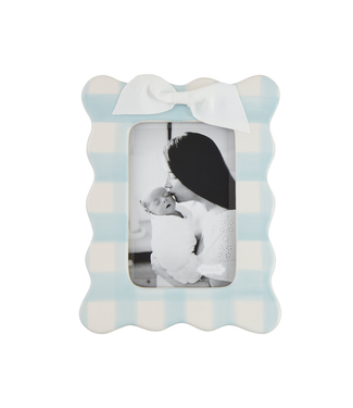 Blue Bow Vertical Frame