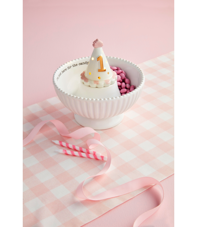 Pink 1st Birthday Light Up Sitter