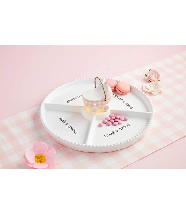 Pink Baby Carriage Light Up Sitter