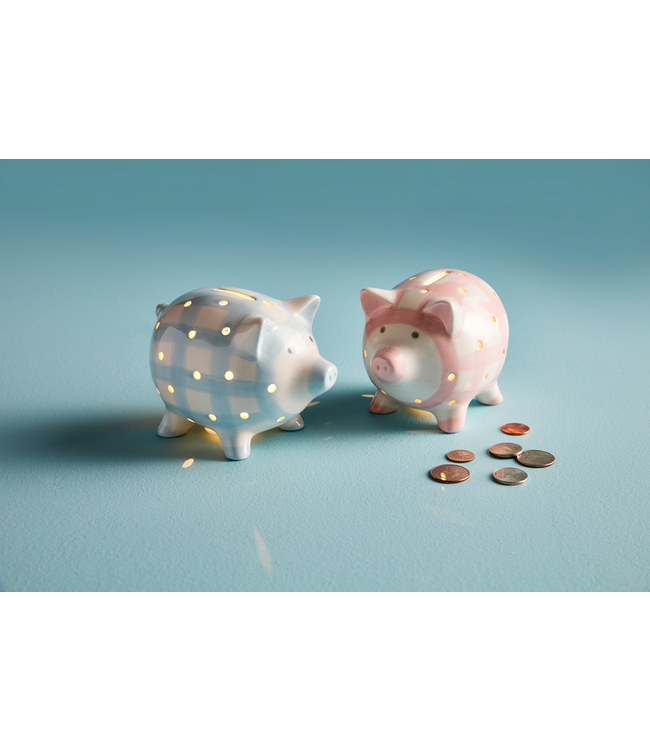 Pink Light Up Piggy Bank