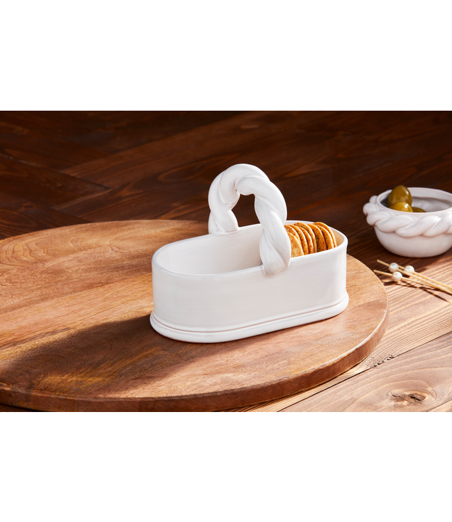 Ceramic Twisted Handle Tidbit Server