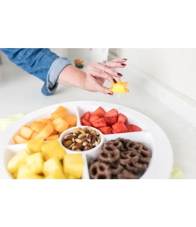 Nora Fleming Pinstripe Melamine Divided Dish