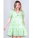 Jade Green Palm Tree Dress