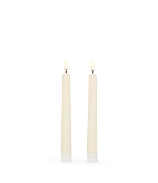 Ivory Taper Candles 7"