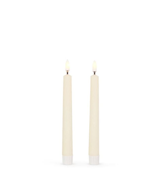 Ivory Taper Candles 7"