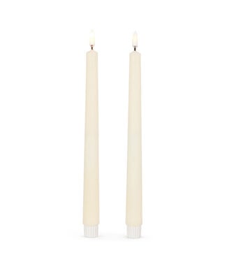 Ivory Taper Candles 11"
