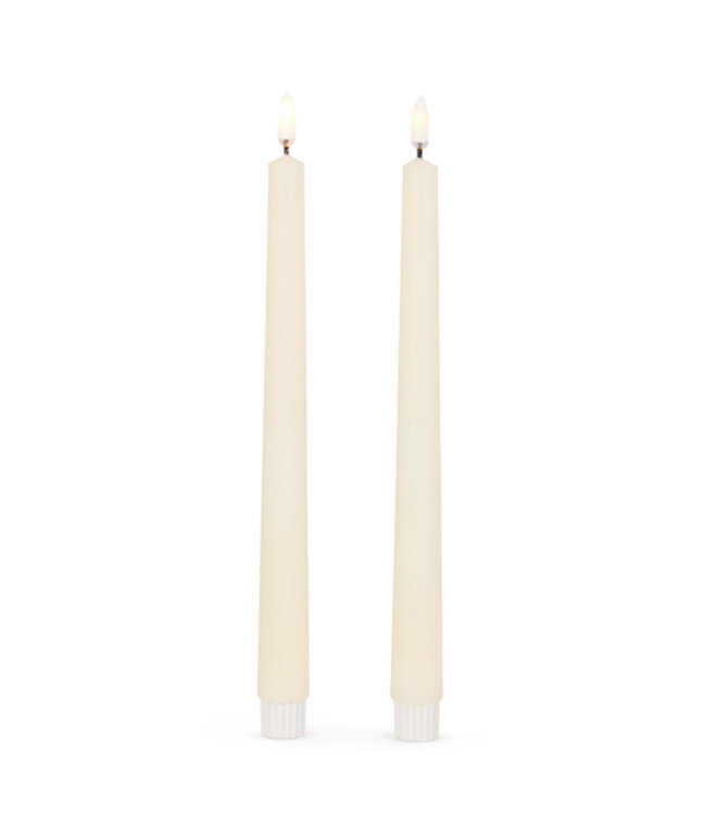 Ivory Taper Candles 11"
