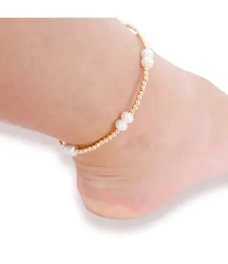 Beaded Blondes Beaded Blondes Coastal Pearl Anklet