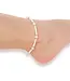 Beaded Blondes Luster White Pearl Anklet