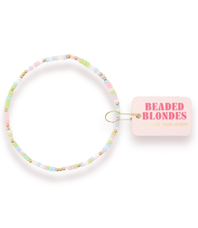 Beaded Blondes Pastel Spring Anklet