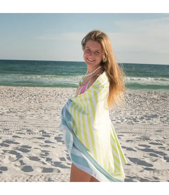 Live Sandy Key Lime Sky Microfiber Beach Towel