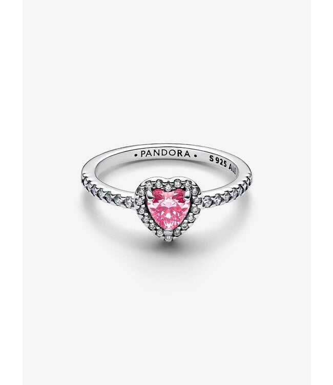 Pandora Elevated Pink Heart Ring FINAL SALE