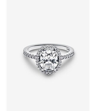 Pandora Oval Sparkling Halo Statement Ring FINAL SALE
