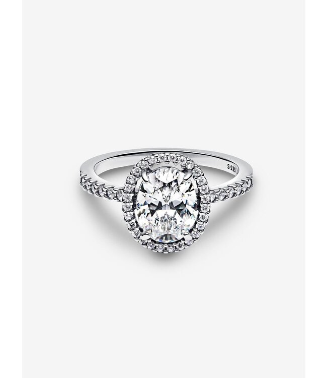 Pandora Oval Sparkling Halo Statement Ring FINAL SALE