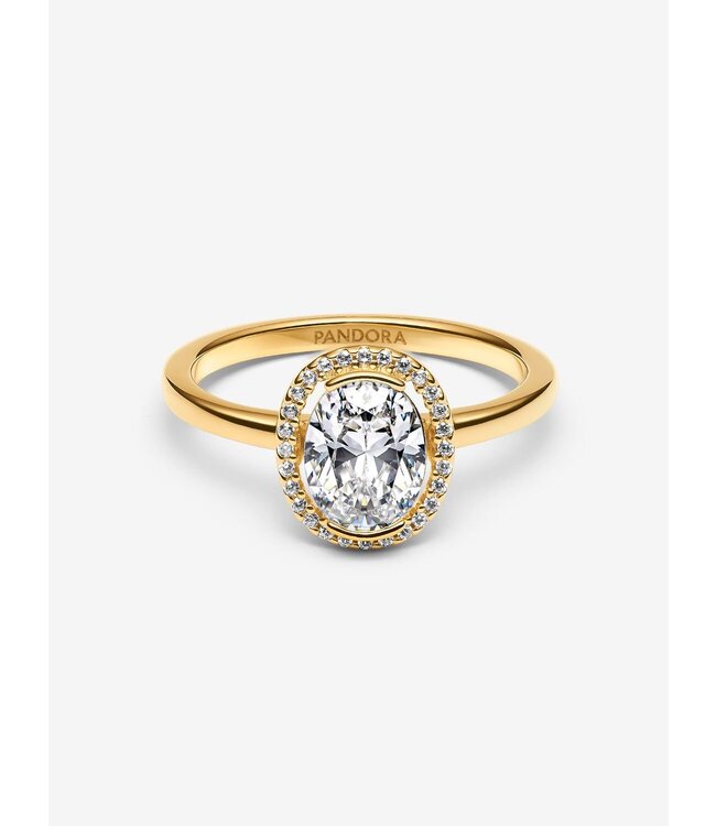 Pandora Oval Sparkling Halo Ring FINAL SALE