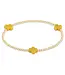 Enewton Signature Cross Small Gold Pattern 2mm Bead Bracelet