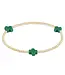 Enewton Signature Cross Small Gold Pattern 2mm Bead Bracelet