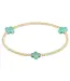 Enewton Signature Cross Small Gold Pattern 2mm Bead Bracelet
