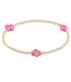 Enewton Signature Cross Small Gold Pattern 2mm Bead Bracelet