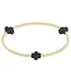 Enewton Signature Cross Small Gold Pattern 2mm Bead Bracelet