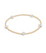 Enewton Signature Cross Small Gold Pattern 2mm Bead Bracelet