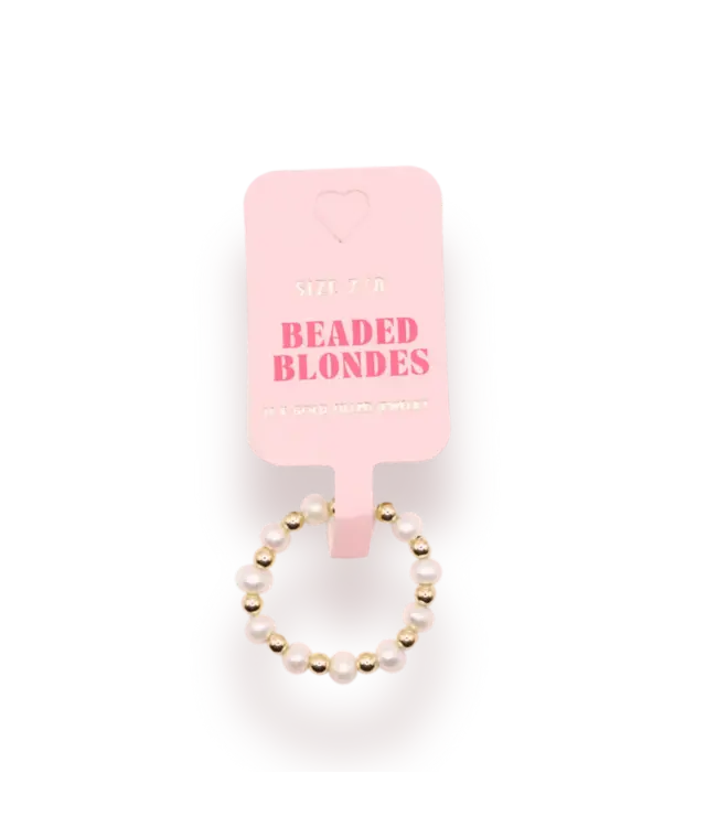 Beaded Blondes Coastal Pearl Ring