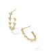 Disney | Kendra Scott Gold Mickey Mouse and Minnie Mouse Hoop Earrings in White CZ