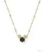 Disney | Kendra Scott Gold Mickey Mouse Short Pendant Necklace in Black Drusy
