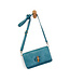 Joy Susan Bonnie Teal Mini Bamboo Turnlock Crossbody