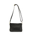 Joy Susan Oakley Black Whipstitch Wristlet & Crossbody