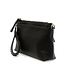 Joy Susan Oakley Black Whipstitch Wristlet & Crossbody