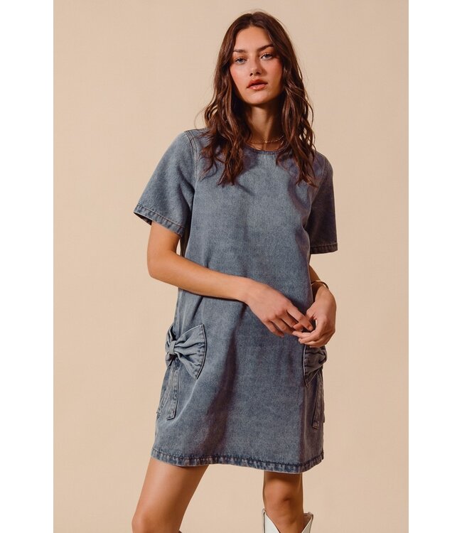 Darcy Denim Bow Dress