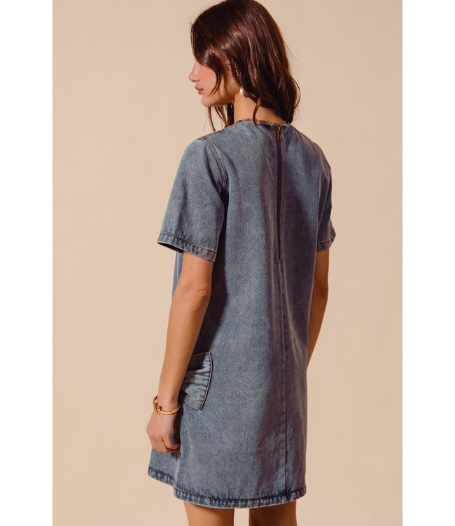 Darcy Denim Bow Dress
