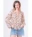 Autumn Ditsy Floral Blouse