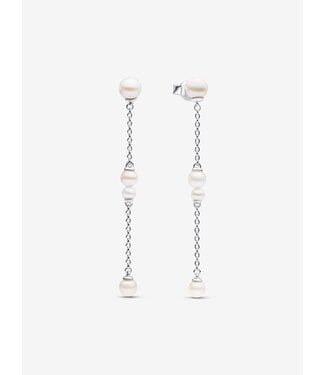 Pandora Treated Freshwater Cultured Pearl Drop Earrings FINAL SALE