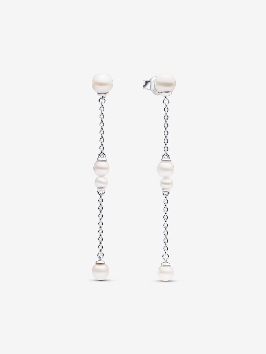 Pandora Treated Freshwater Cultured Pearl Drop Earrings FINAL SALE