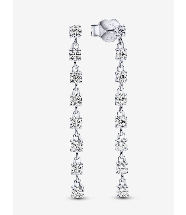 Pandora Sparkling Eight Stones Drop Earrings FINAL SALE