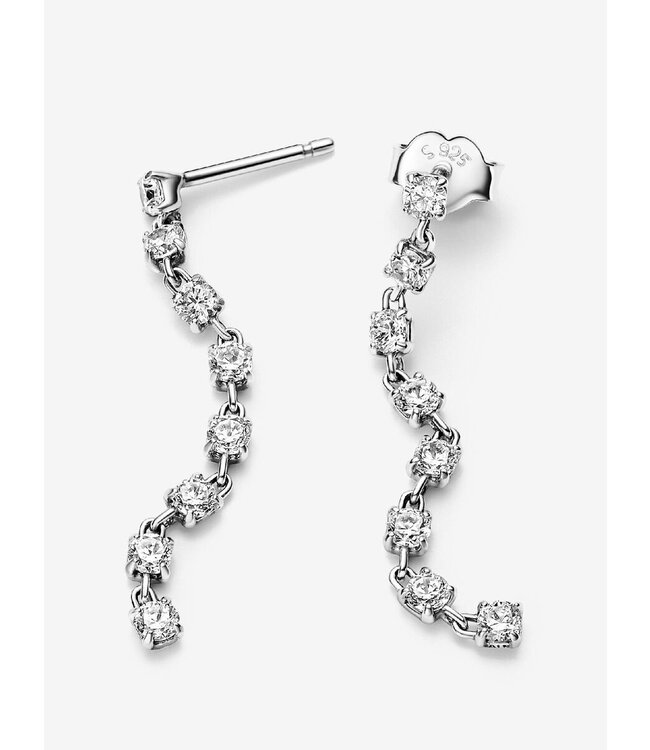 Pandora Sparkling Eight Stones Drop Earrings FINAL SALE