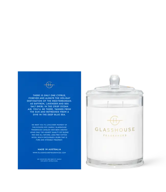 Glasshouse Diving Into Cyprus Candle
