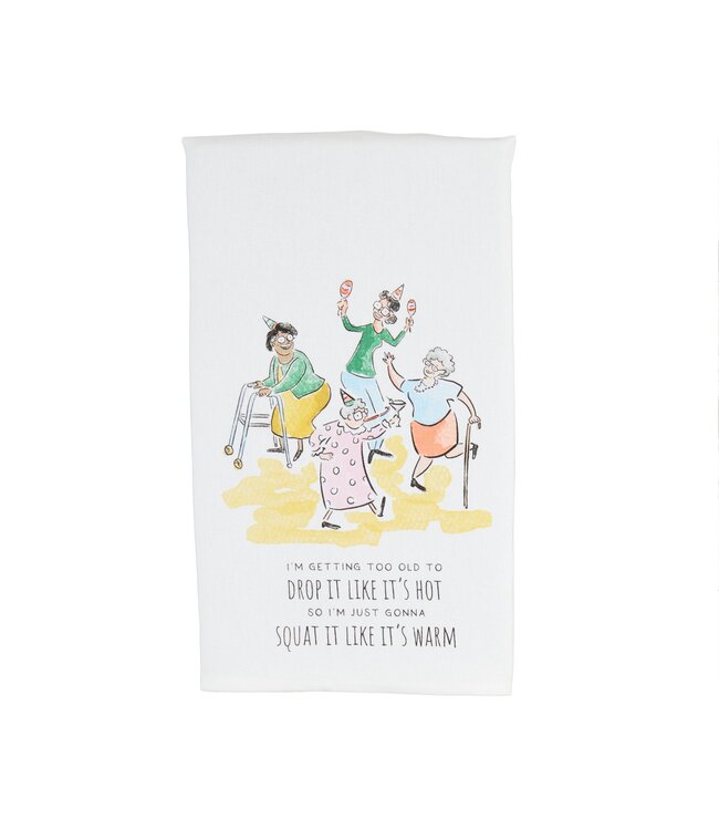 Drop It Funny Birthday Towel