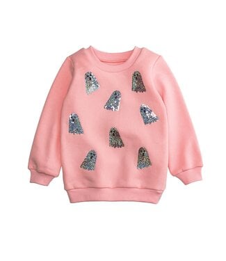 Ghost Toddler Light Pink Sparkle Sweatshirt