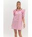Harper Pink Striped Dress