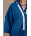 Jan Steel Blue Collared Sweatshirt