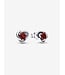 Pandora January Red Eternity Circle Stud Earrings FINAL SALE