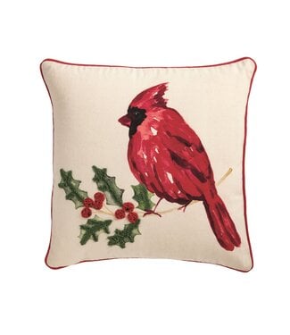 Cardinal Square Pillow